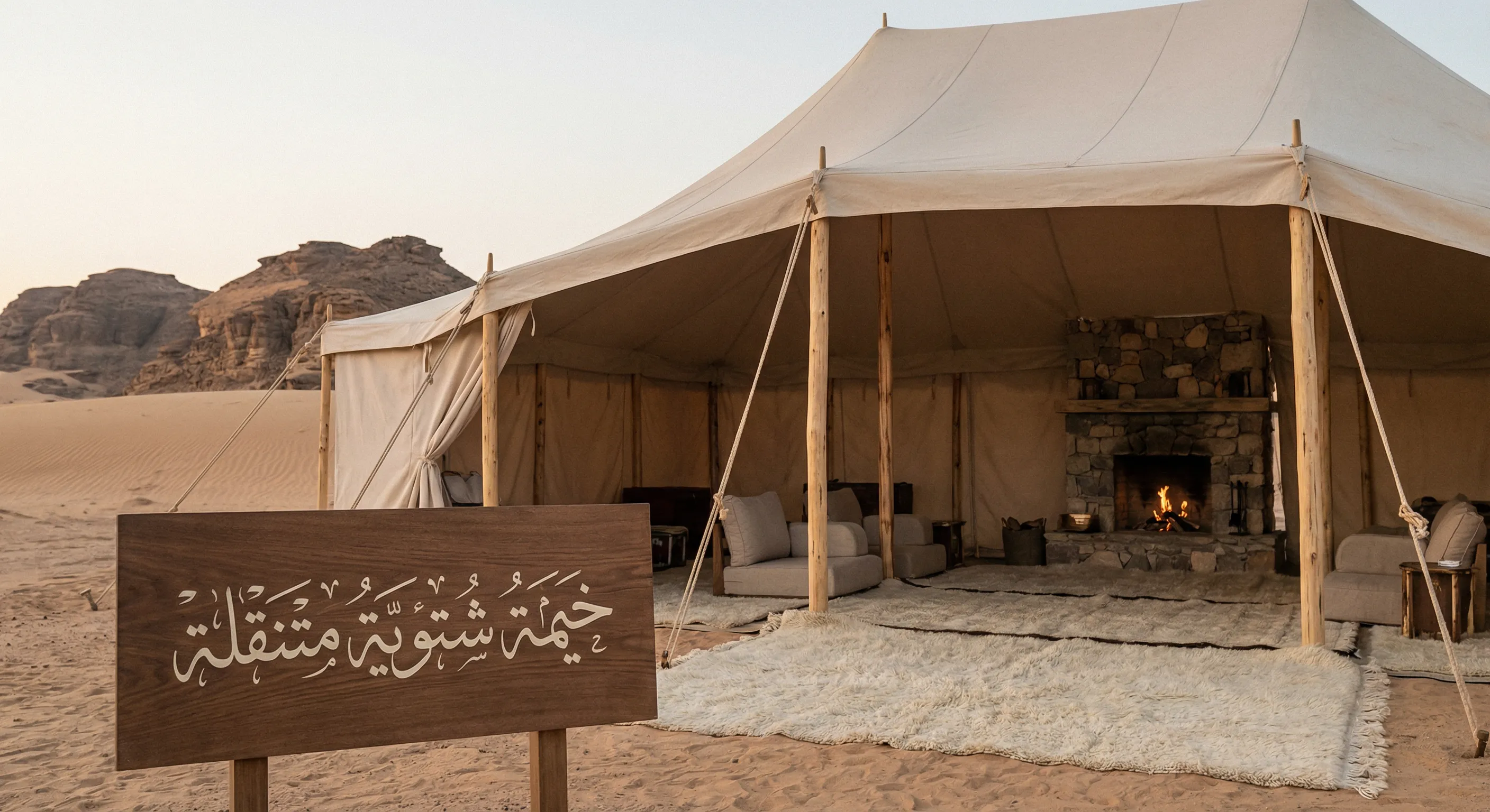 خيمة شتوية متنقلة