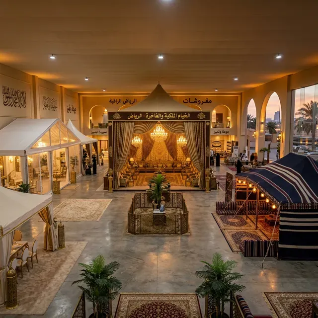 محلات بيع الخيام في الرياض - خيام ملكية فاخرة بديكورات جبسية