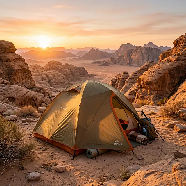 خيمة رحلات صغيرة